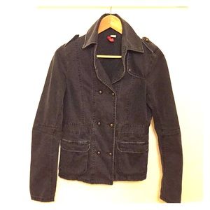 Gray Military Style Blazer/Jacket